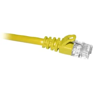 C6-YL-1-ENT | Enet CAT6 1FT Booted Snagless Ethernet Cable