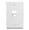 Cablesys Angled 1-Gang 1-Port Face Plate - White