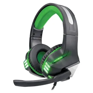 Supersonic IQ-480G Iq-480g - Green Pro-wired Gaming Headset With Light