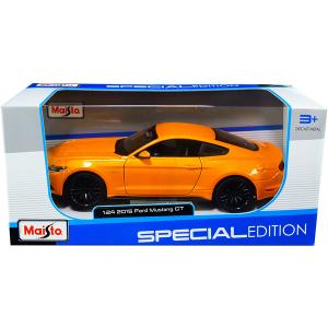 Maisto 31508or 2015 Ford Mustang Gt 5.0 Orange Metallic 124 Diecast Mo