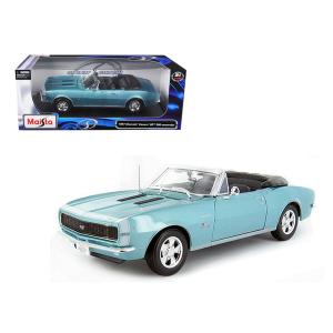 Maisto 31684tur 1967 Chevrolet Camaro Ss 396 Convertible Turquoise 118