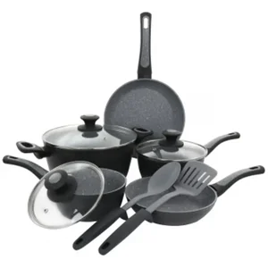 Oster Oster 10-Piece Non-Stick Cookware Set - Black & Grey