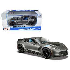 Maisto 31516mgry 2017 Chevrolet Corvette Grand Sport Gray Metallic 124