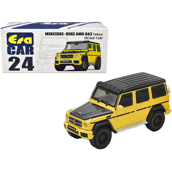 Era MB204X4RN24 Mercedes Benz Amg G63 Yellow With Black Top And Carbon