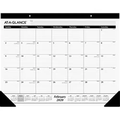 At-a-glance At-A-Glance Classic Monthly Desk Pad - Large