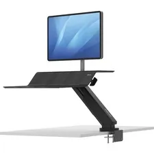 Fellowes FEL 8081501 Lotustrade; Rt Sit-stand Workstation Black Single