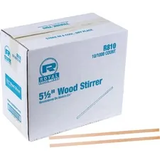 Royal RPP R810CT Royal Paper Products Wood Coffee Stir Sticks - 5.5 Le