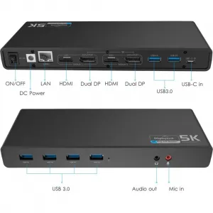 4xem 4XUG69PD2 Usb-c Dual 4k Docking Station With Power Delivery