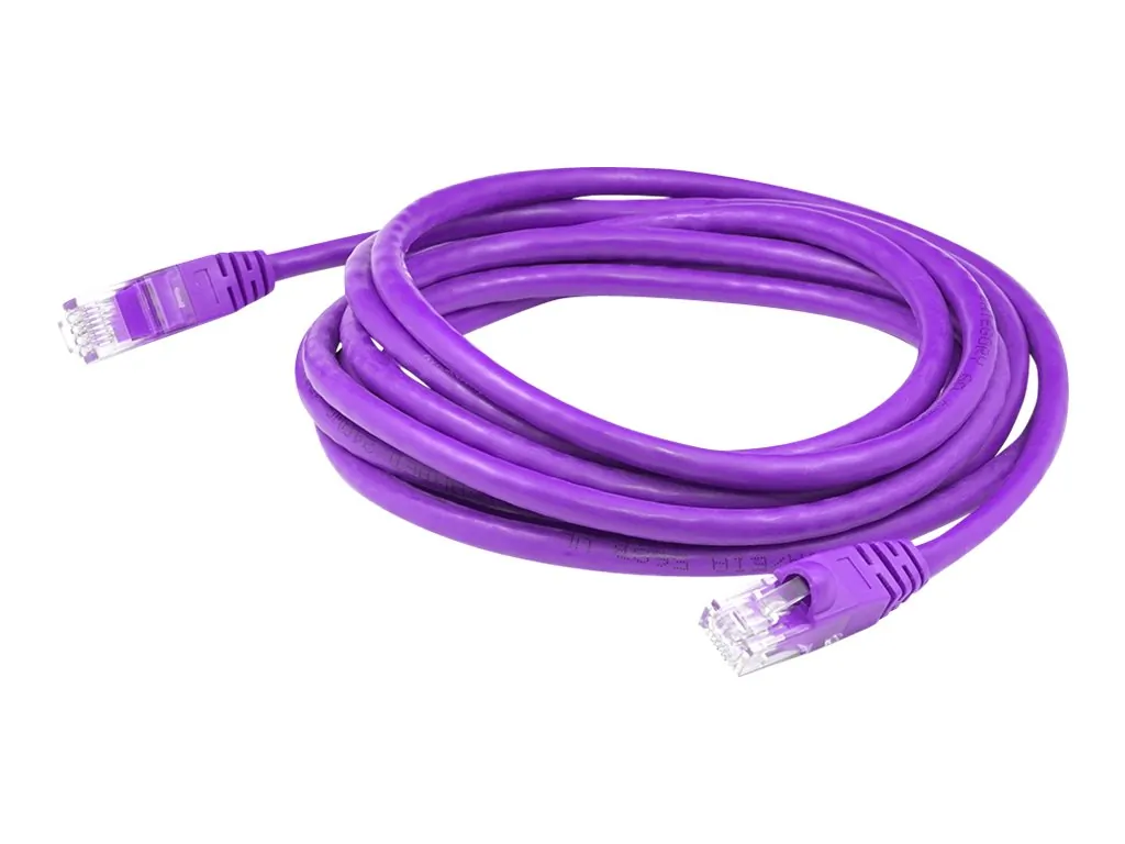 Addon ADD-2FCAT6A-PE 2ft Cat6a Purple Rj-45 Male To Male Ethernet Patc