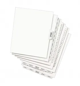 Avery 01074 Index,sd,ltr,wht,74,25pk