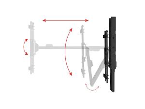 Monoprice 40107 Full-motion Tv Wall Mount For 40 To 75 Inch Screens