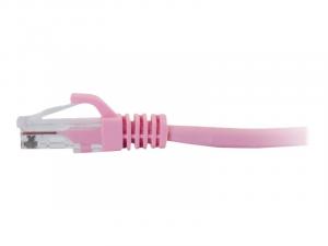 C2g 50861 7ft Cat6a Pink Snagless Utp