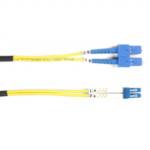 Black FOSM-002M-SCLC Black Box Fiber Optic Duplex Patch Network Cable 