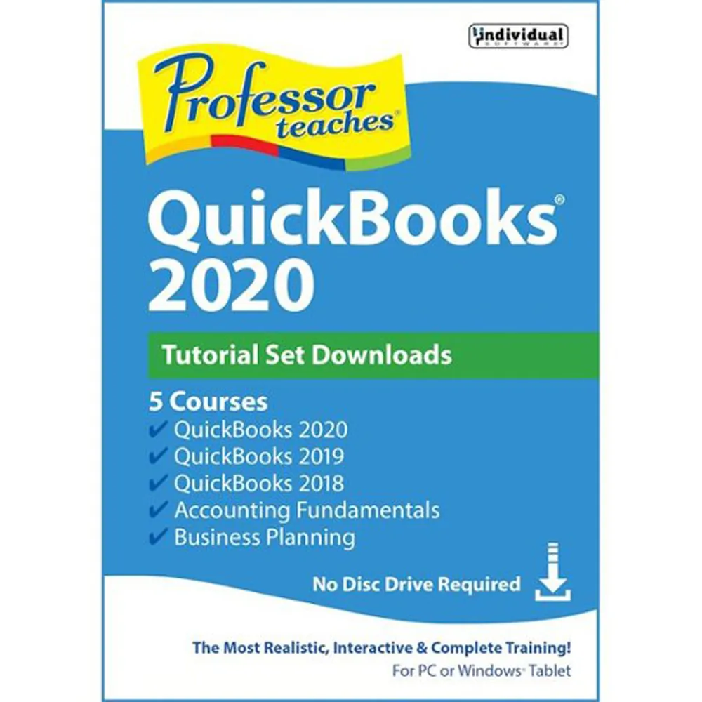 Individual PDB-Q20 Professor Teaches Quickbooks 2020 Esd