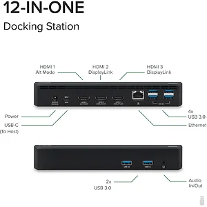 Plugable Technologies Plugable USB-C Triple Display Dock