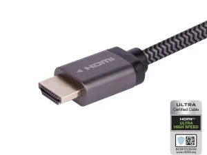 Monoprice 42684 8k Certified Braided Ultra High Speed Hdmi Cable - Hdm