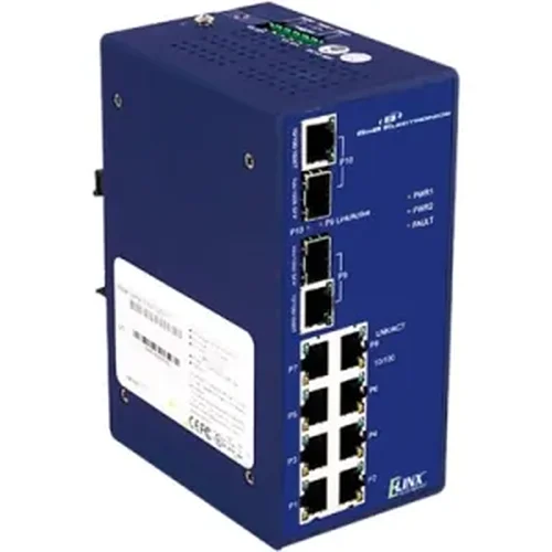 B Smartworx EIR410-2SFP-T 8-Port Fast Ethernet Switch