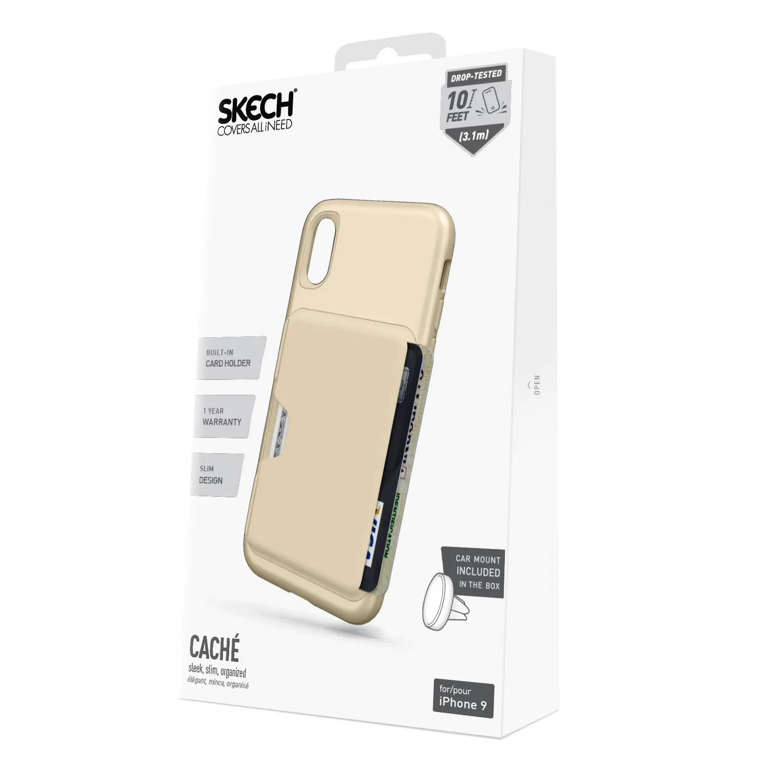 Skech SK81-CHE-CHP Cache For Iphone Xr Gold Sleek