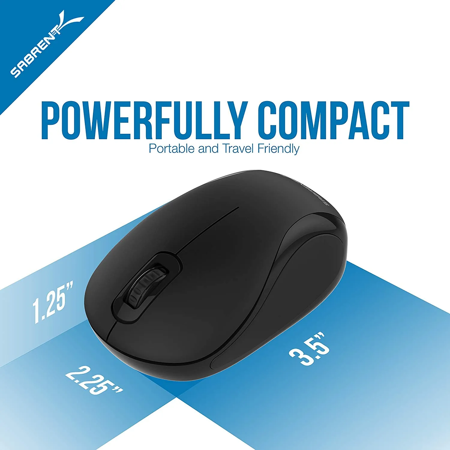 Sabrent MS-WSML Mini Travel 2.4ghz Wl Mouse