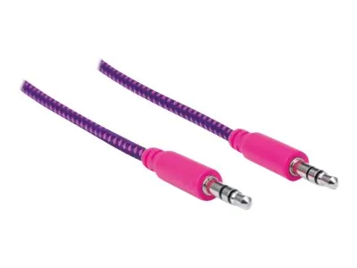 Manhattan 352833 6 Ft Braided Audio Cable