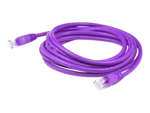 Addon ADD-15FCAT6-PE 15ft Purple Cat6 Utp Ethernet Patch Cable - Male 