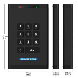 Securedata SD-KP-12-BL2000GB-SSD Kp 2tb Ssd Fips 140-2 Level 3