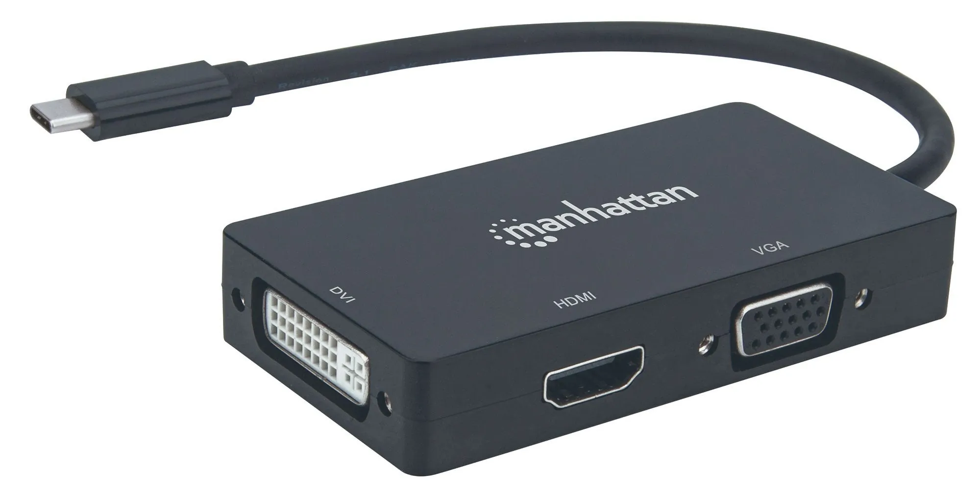 Manhattan 152983 Usb-c 3-in-1 Multiport Av Converter