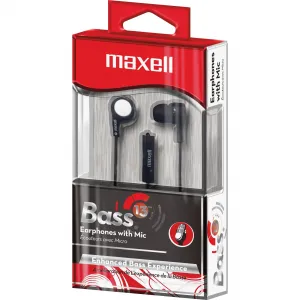 Maxell 199621 B-13  Earset - Wired - Earbud - Black