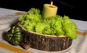 Lipper Handcrafted Acacia Wood Bark Bowl - 11-Inch