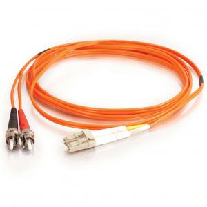 C2g 11055 2m Lc-st 50125 Om2 Duplex Multimode Fiber Optic Cable (taa C