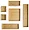 Whitmor Versatile Bamboo Drawer Organizer Set - 6 Components