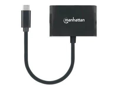 Manhattan 153423 Usb-c To Dvi Converter With Pd Port