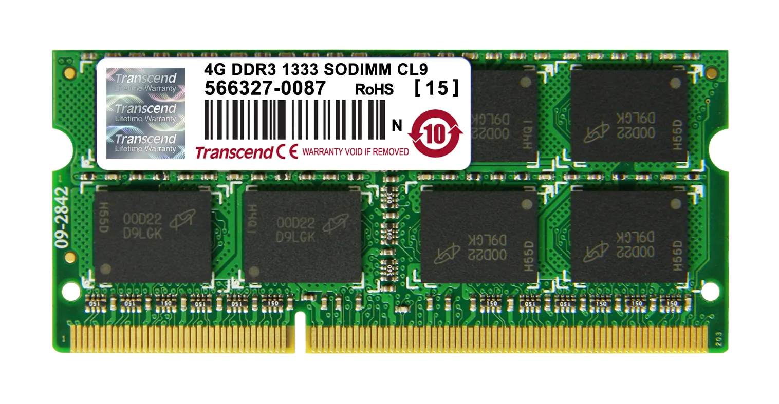 Transcend JM1333KSN-4G 4gb Jm Ddr3 1333mhz Sodimm