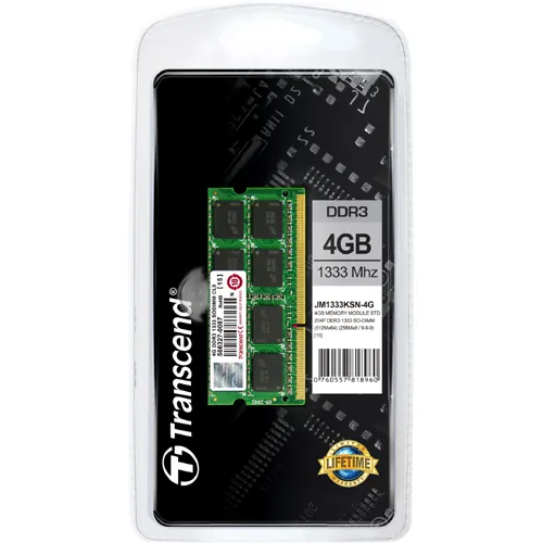 Transcend JM1333KSN-4G 4gb Jm Ddr3 1333mhz Sodimm