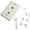 27419 | C2g Dual Port Wall Plate for CAT5E and RJ12