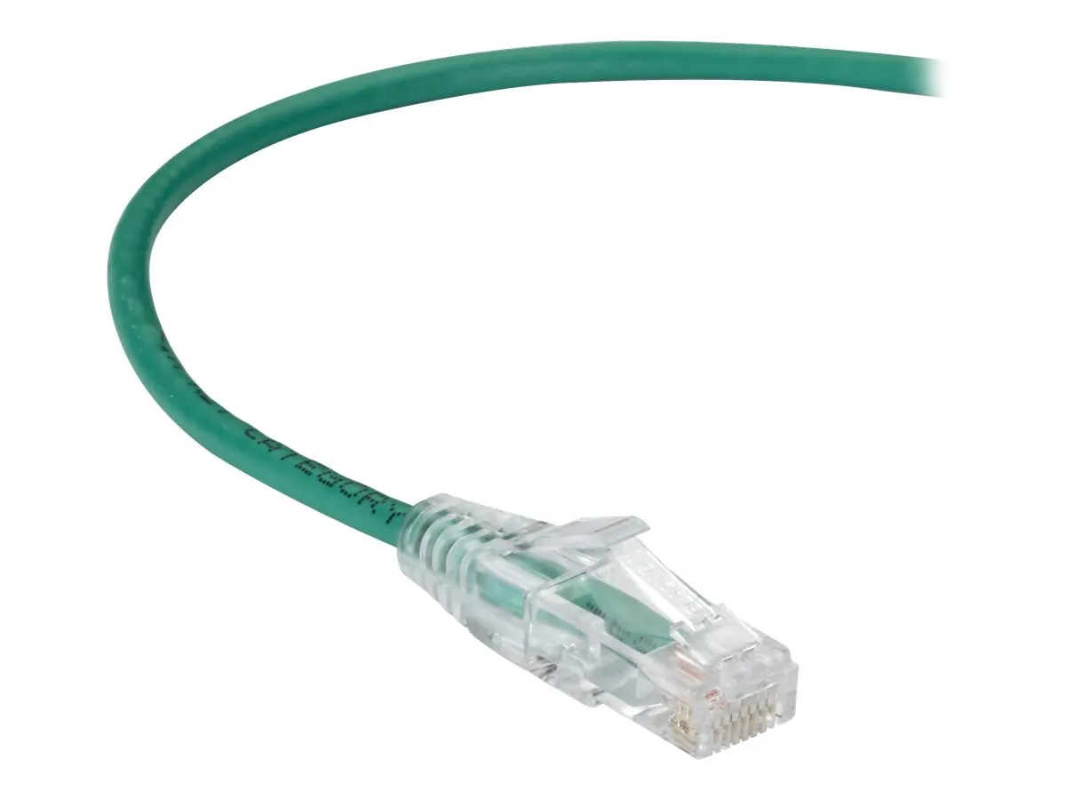 Black C6PC28-GN-03 Slim-net Cat6 250-mhz 28-awg Stranded Ethernet Patc