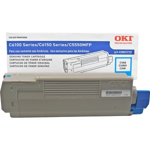 43865719 | Okidata OKI CYAN TONER FOR C6150N, C6150DN,