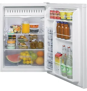 GCE06GGH | Ge 5.6 CF White Mini Refrigerator with Glass