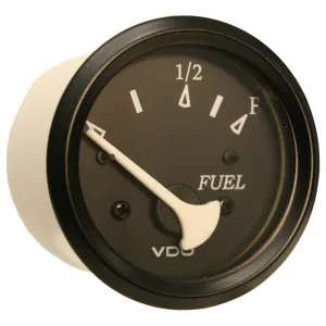 Vdo 301-11802 Marine Fuel Level Gauge - 240-33 Ohm - 12v - Black