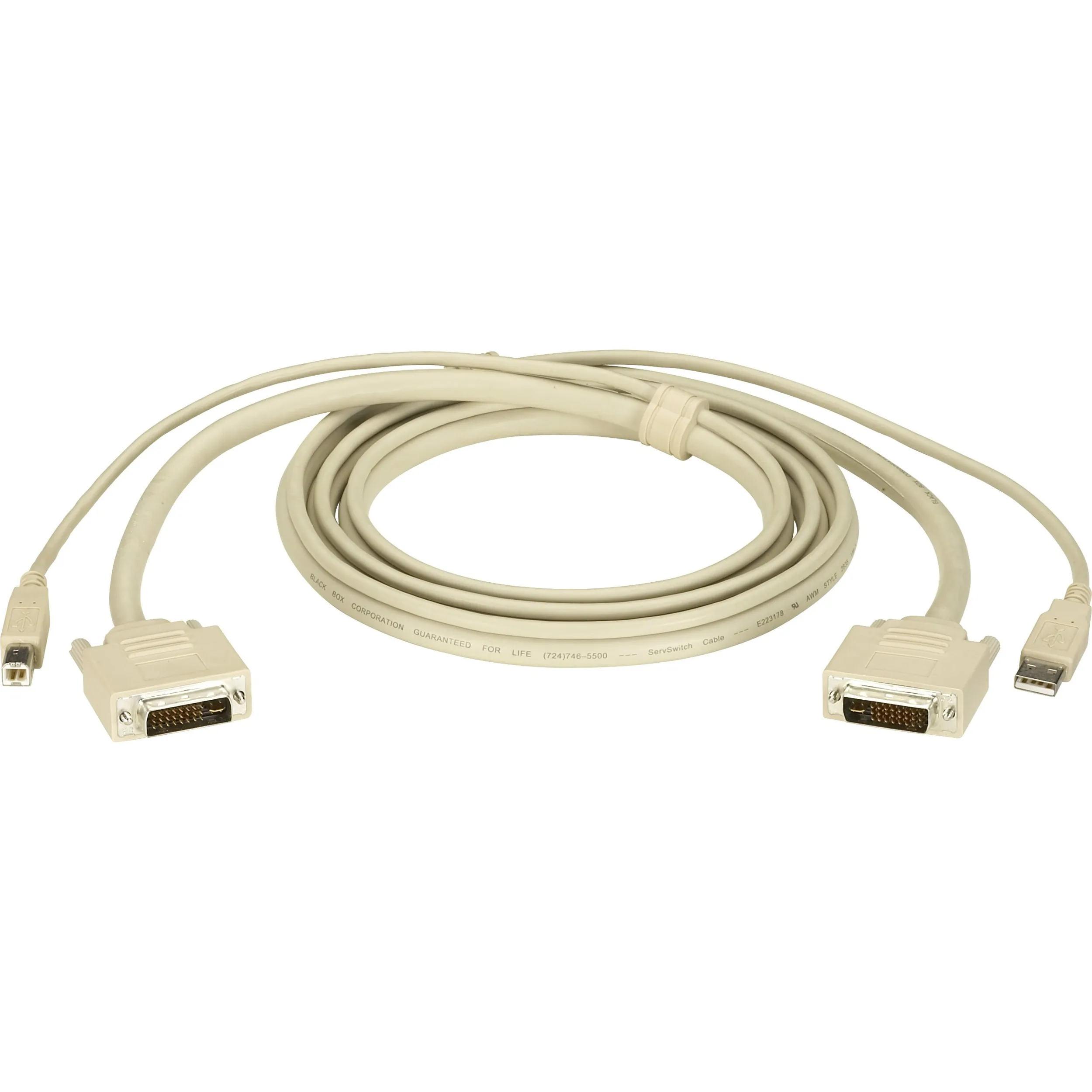 Black EHN900024U-0006 6-foot Dvi Cable For High-quality Video Connecti