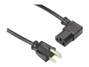 Black EPXR13 North American Pcmonitor Power Cord Nema 5-15p To Iec-603