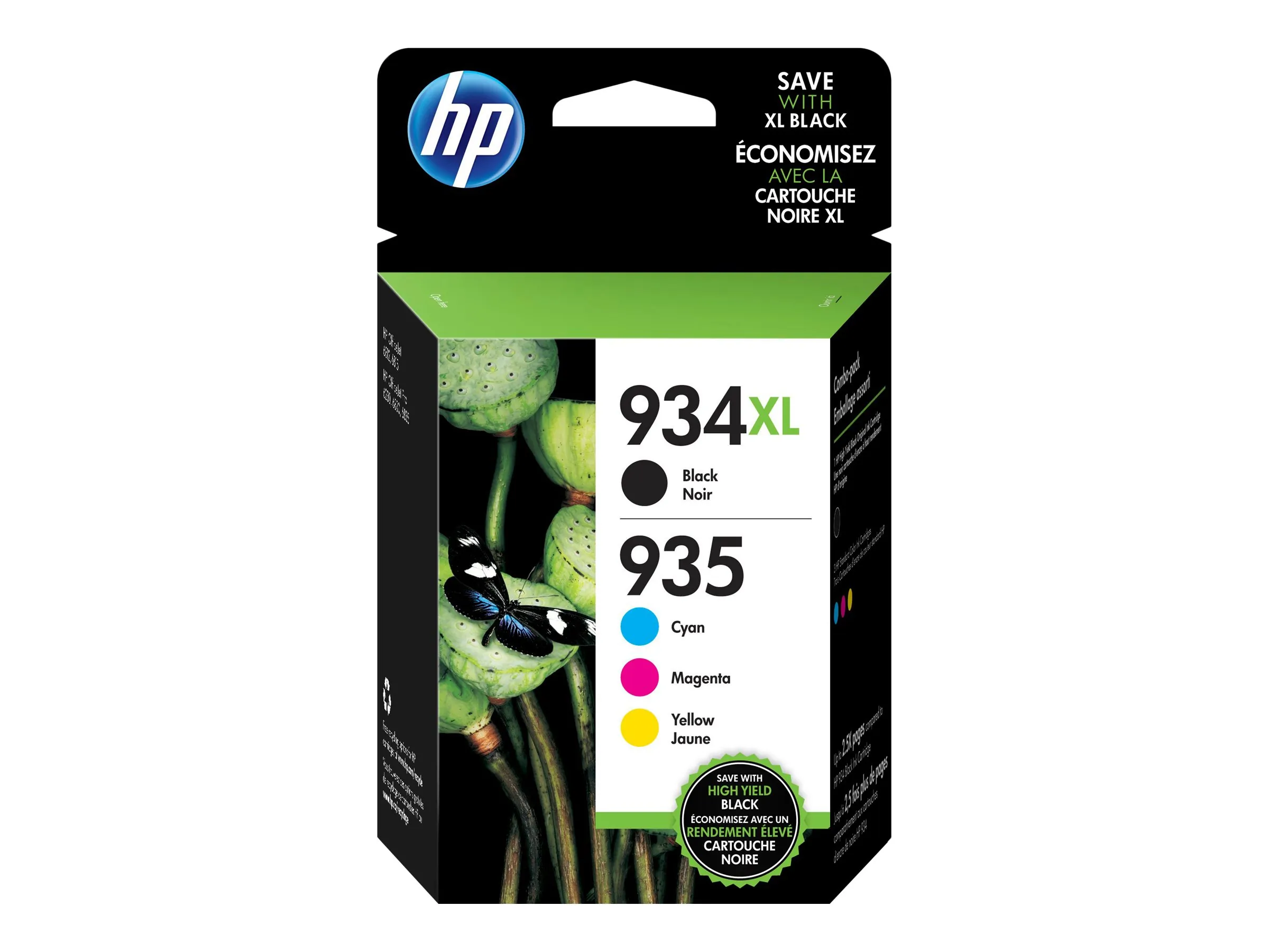 Original Hp N9H66FN Hp  934xl-black 1000 Pages, 935-cyanmagentayellow 