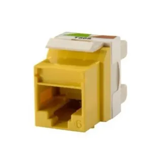 C2g KS6A-44 Ortronics Yellow Cat6 Keystone Jack