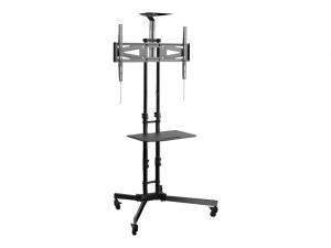 Loctek P3B Tv Cart With Dvd Shelf And Camera Shelf. Holds 88 Lbs. 15.7