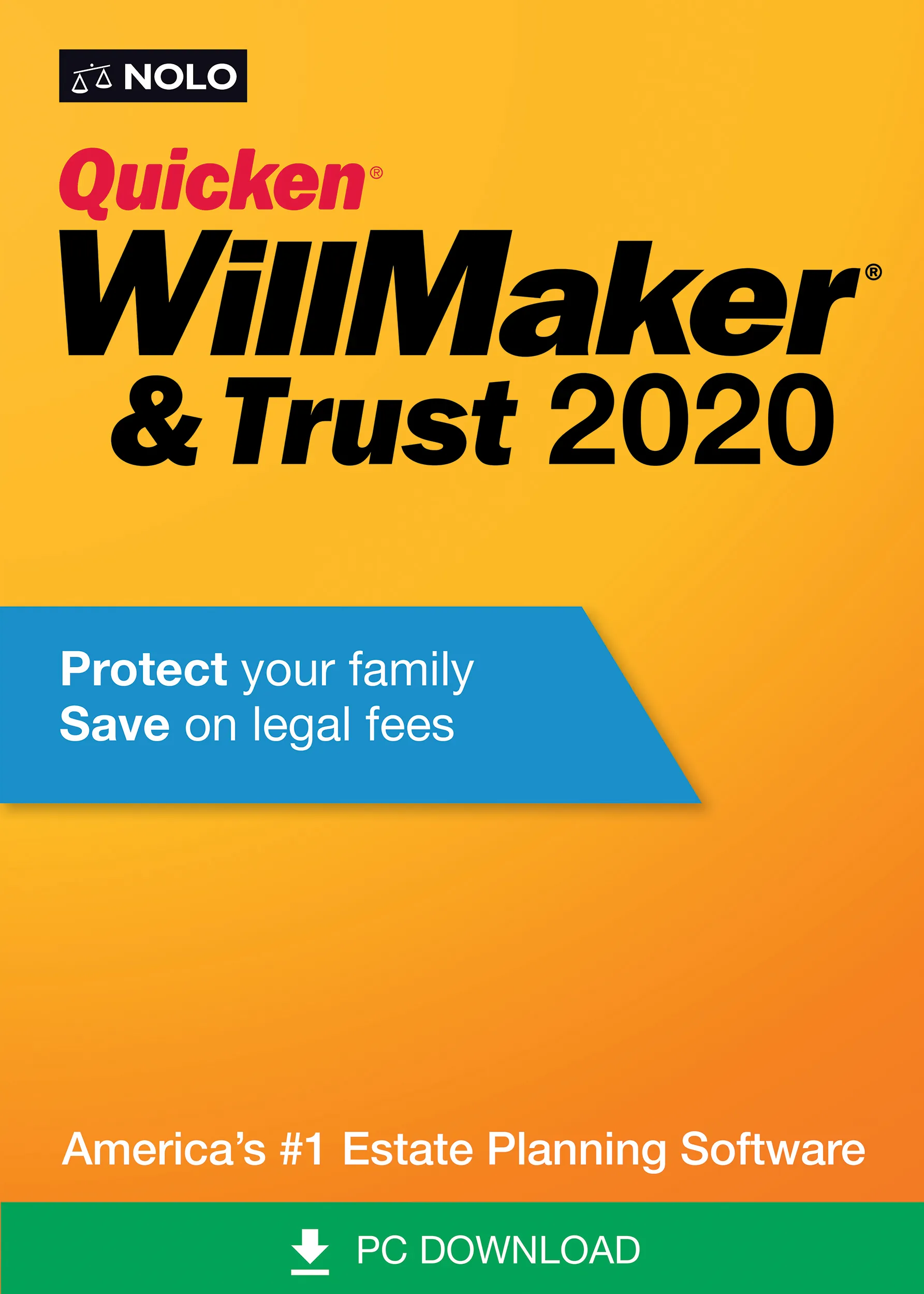 Individual QW2020WIN Quicken Willmaker  Trust 2020 Pc Esd