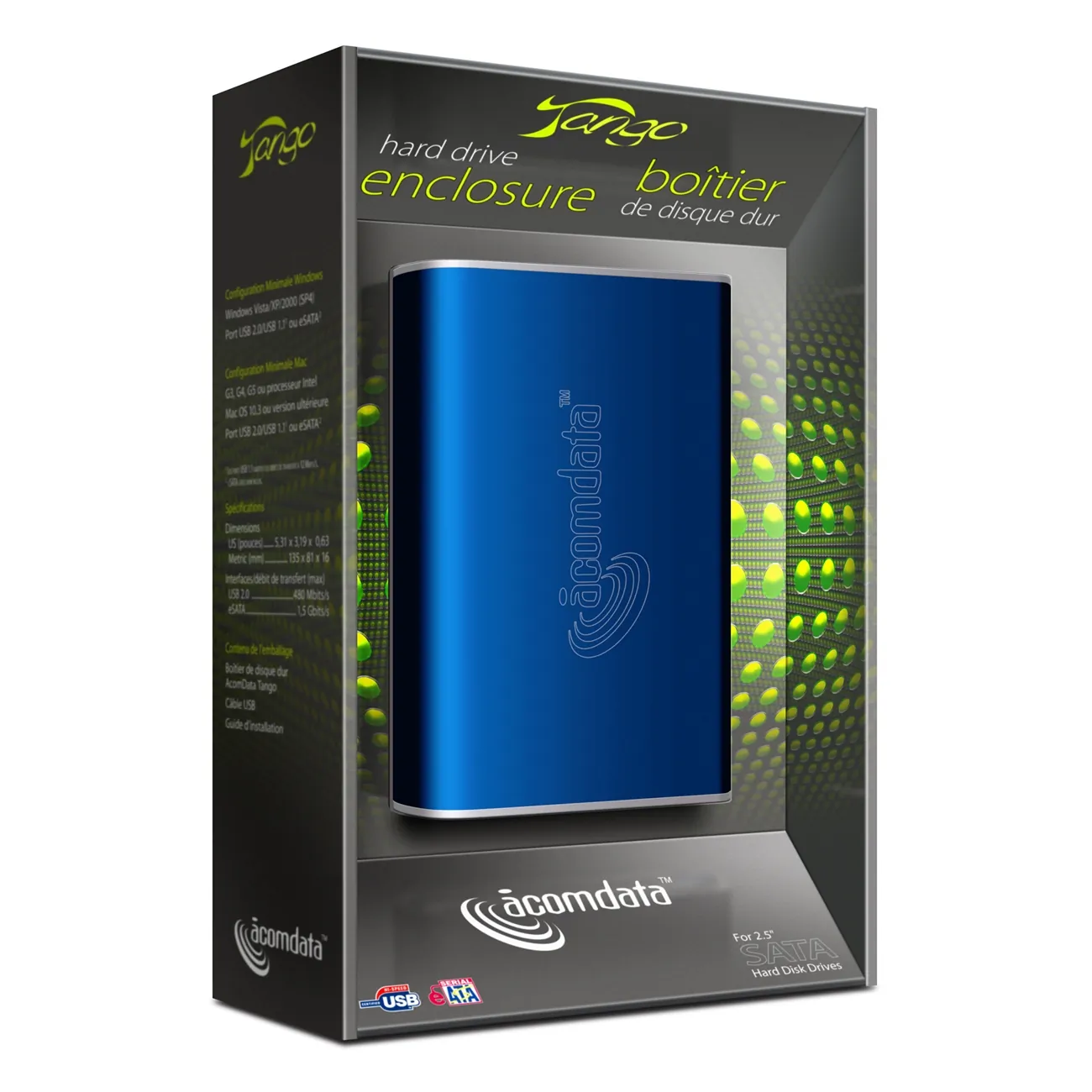 Acomdata TNGXXXUSE-BLU Storage Tngxxuse-blu 2.5inch Sata Hdd External 