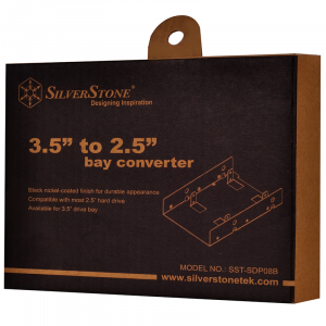 Silverstone SDP08B Sst- 2x 2.5 To 3.5 Bay Converter (black)