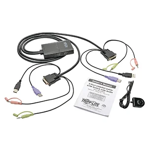 B032-DUA2 | Tripp Lite (R) 2-Port USB/DVI Cable KVM Switch