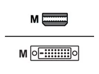 Addon MDP2DVIDW3F 3ft Mini-dp To Dvi-d Mm White Cbl