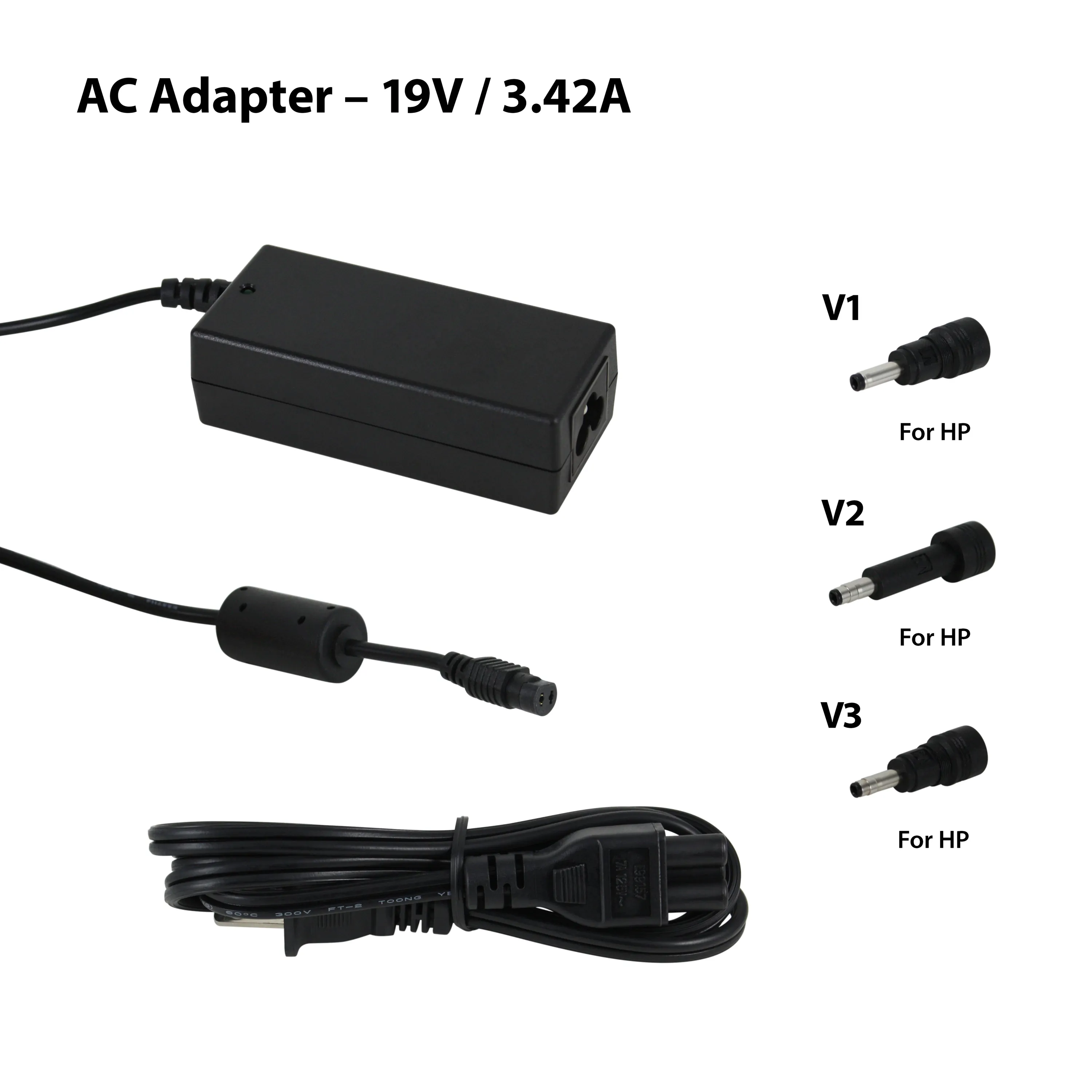 Arclyte A02179 65w 19v3.42a + V1, V2, V3 Plug Adapter